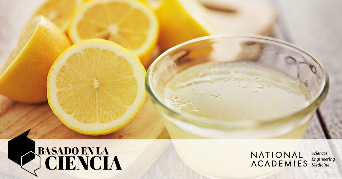 El jugo de limón no cura el COVID19 National Academies