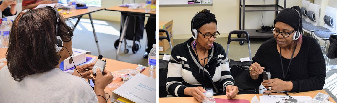 Peer educators in training, photos courtesy Carrie Nieman/Johns Hopkins