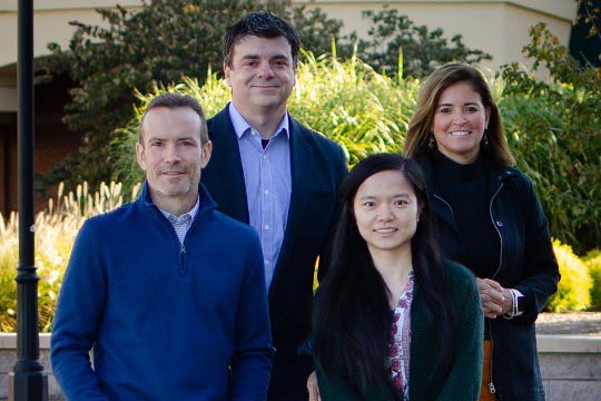(left to right) David Borkholder, Adam Smith, Linwei Wang, and Caroline Easton, Rochester Institute of Technology